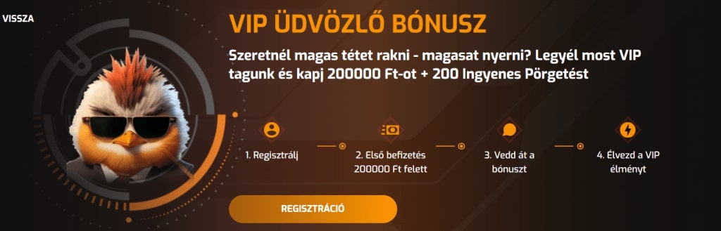Hugo VIP bónusz