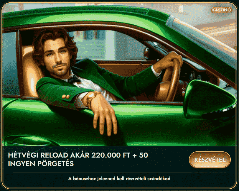 Cashed Hétvégi Reload Bónusz