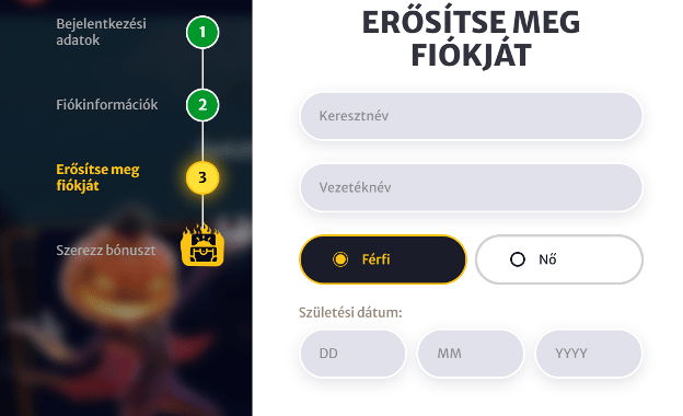 HellSpin Casino regisztráció 3 lépés