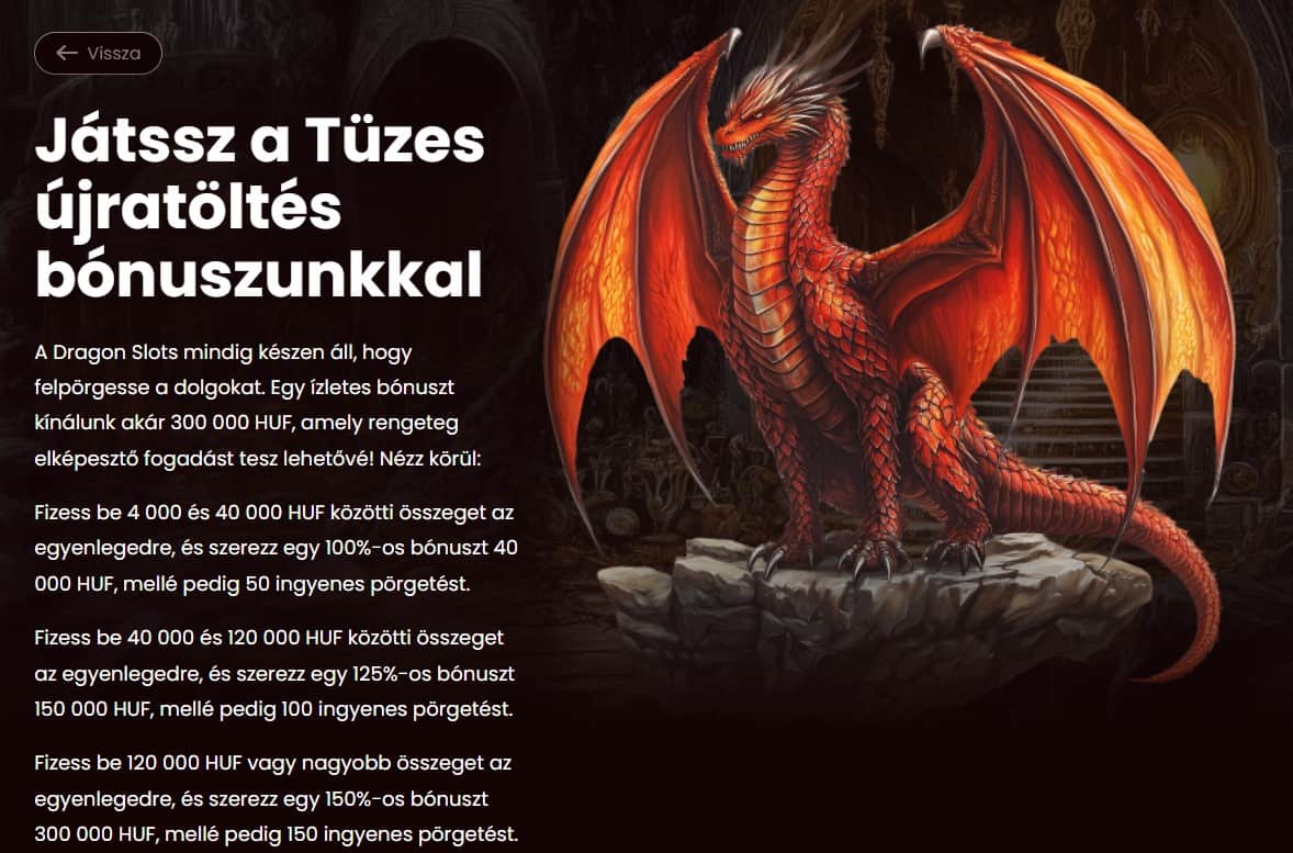 Dragonslots Újratöltési Bónusz – Szabályok, Feltételek és Vélemény