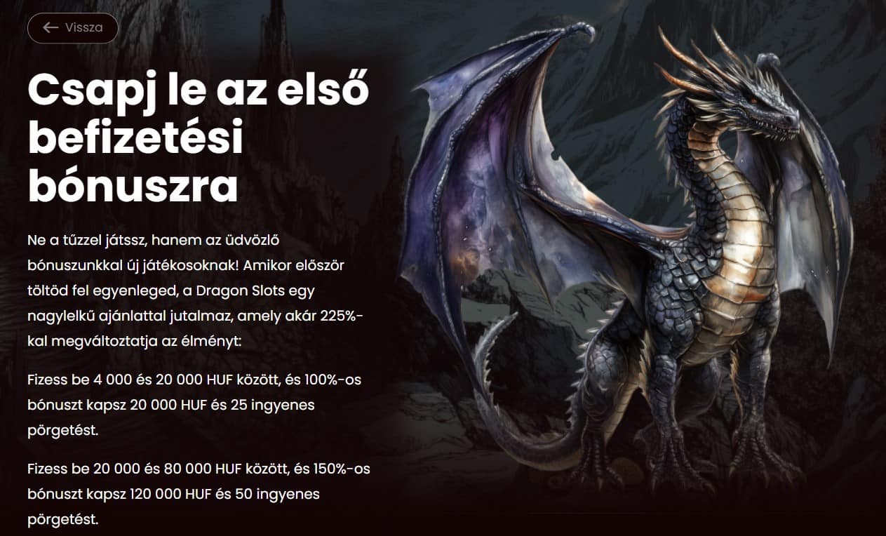 Alapvető Információk a Dragonslots Első Befizetési Bónuszról