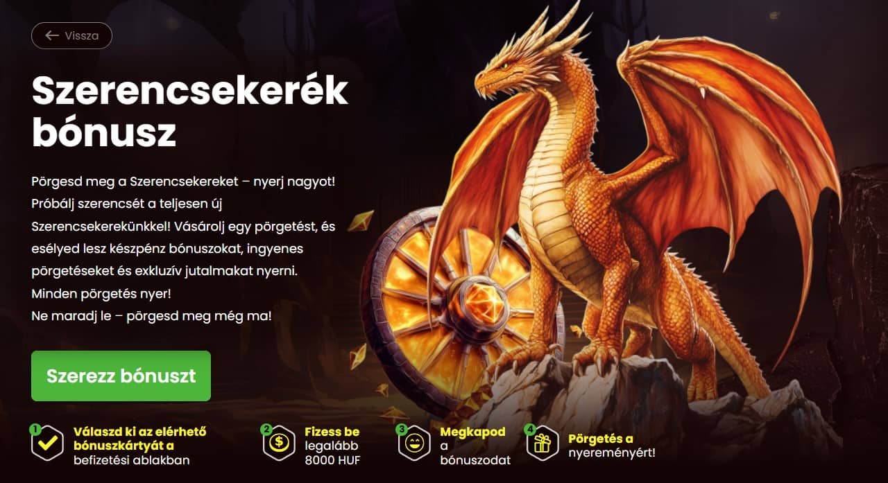 Áttekintés a Dragonslots Szerencsekerék Bónuszról