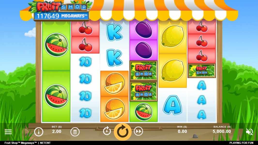 fruit shop megaways játék