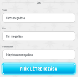 Wyns Casino fiók létrehozásá